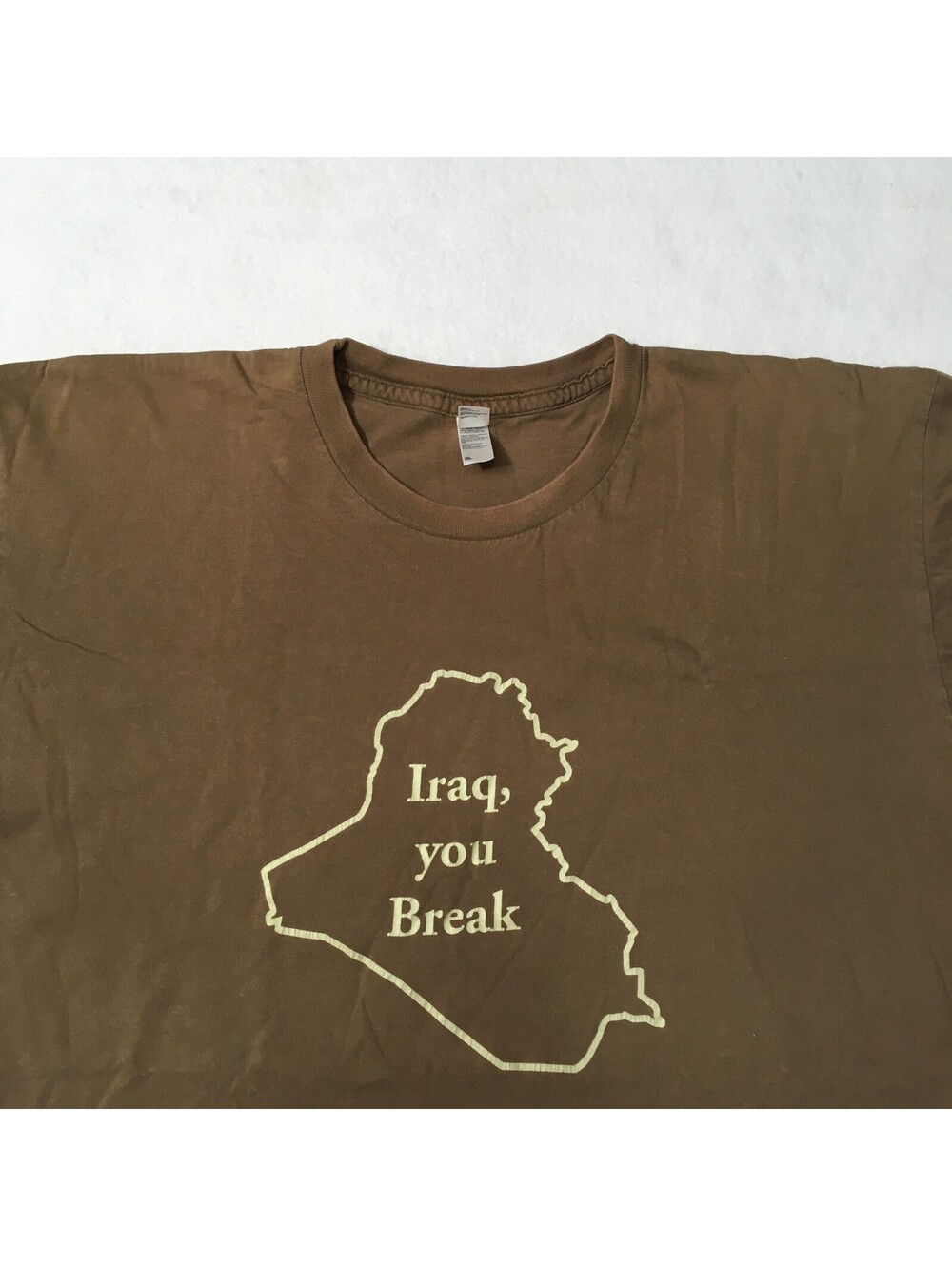 XL USA MADE T-shirt Iraq YOU BREAK Survivor AMERICAN APPAREL